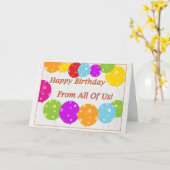 Happy Birthday Kaart van ons allemaal! (Gele Bloem)