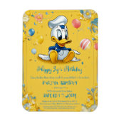 "Happy Birthday Kaart - Vier met vreugde en wens Magneet (Verticaal)