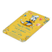 "Happy Birthday Kaart - Vier met vreugde en wens Magneet (Linkerzijde)