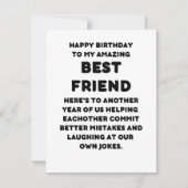 Happy Birthday-kaart voor beste vriend Feestdagenkaart (Voorkant)