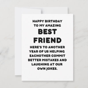 Happy Birthday-kaart voor beste vriend Feestdagenkaart