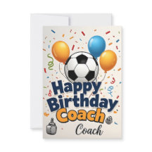 Happy Birthday Kaart voor de coach