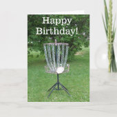 Happy Birthday Kaart voor een Disc Golfer (Voorkant)