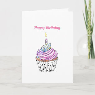 Happy Birthday-kaart voor een meisje Kaart