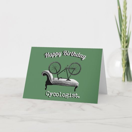 Happy Birthday Kaart voor fietsers (Voorkant)