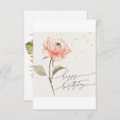 Happy Birthday Kaart voor haar (Voorkant / Achterkant)