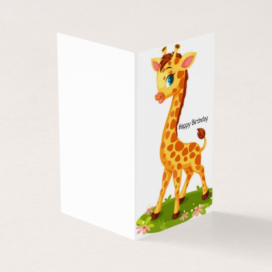 Happy Birthday - Kaart voor kinderen (Buitenkant)