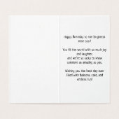 Happy Birthday - Kaart voor kinderen (Binnenkant ongevouwen)