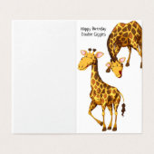 Happy Birthday - Kaart voor kinderen (Buitenkant ongevouwen)