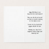 Happy Birthday - Kaart voor kinderen (Binnenkant ongevouwen)