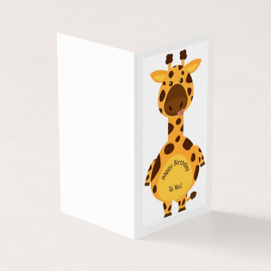 Happy Birthday - Kaart voor kinderen (Buitenkant)