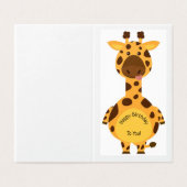 Happy Birthday - Kaart voor kinderen (Buitenkant ongevouwen)