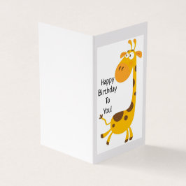 Happy Birthday - Kaart voor kinderen