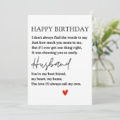 Happy Birthday Kaart voor mijn man (Staand voorkant)