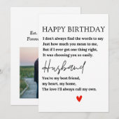 Happy Birthday Kaart voor mijn man (Voorkant / Achterkant)