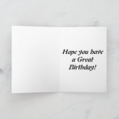 Happy Birthday Kaart voor Schaats Boarder (Binnen)