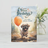 Happy Birthday Kaart voor speciale vriend (Staand voorkant)