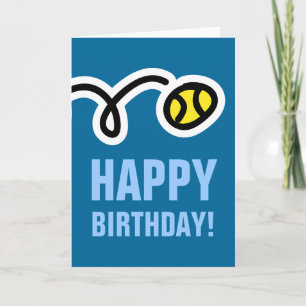 Happy Birthday-kaart voor tennisspeler en fan Kaart