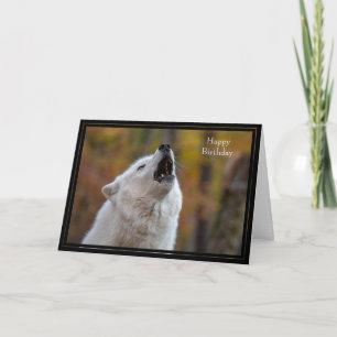 Happy Birthday Kaart Wolf