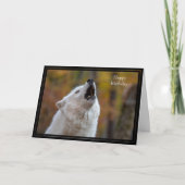 Happy Birthday Kaart Wolf (Voorkant)