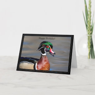 Happy Birthday Kaart Wood Duck