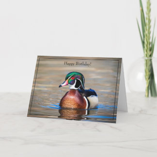 Happy Birthday Kaart Wood Duck
