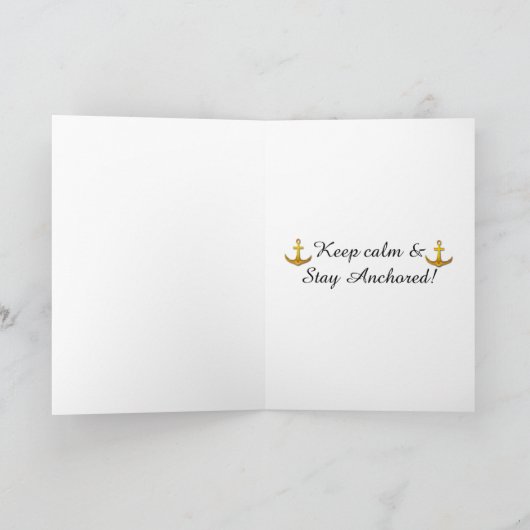 Happy Birthday Kaart Zeilboot en vuurtoren (Binnen)