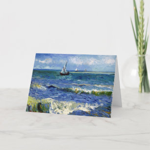 Happy Birthday Kaart Zeilboot op de Ocean Waves