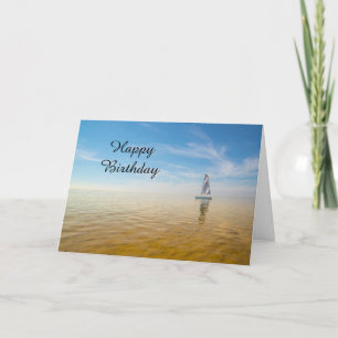 Happy Birthday Kaart Zeilplank Thema