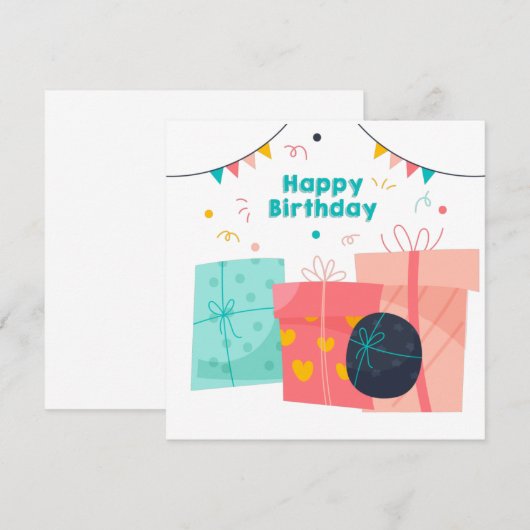 Happy Birthday Kaarten, grappige Birthday-kaarten (Voorkant / Achterkant)