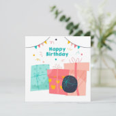 Happy Birthday Kaarten, grappige Birthday-kaarten (Staand voorkant)