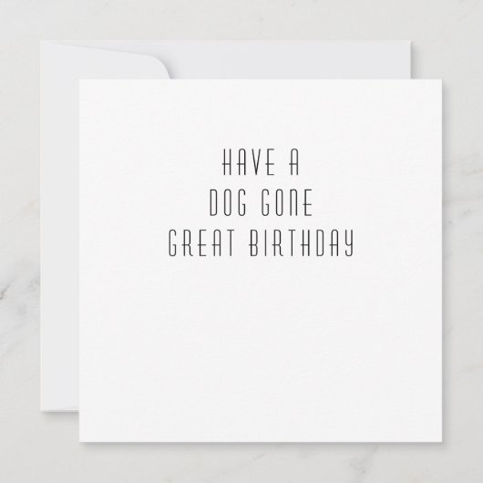 Happy Birthday-kaarten met honden Aankondiging (Achterkant)