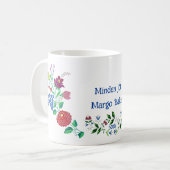 Happy Birthday Kalocsai Flower Folk Art Koffiemok (Voorkant links)