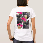 Happy Birthday Kat Dame T-shirt (Achterkant)
