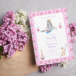 Happy Birthday Katten hebben een feest Kaart