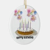 Happy Birthday Keramisch Ornament (Rechts)
