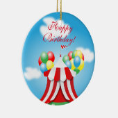 Happy Birthday Keramisch Ornament (Rechts)