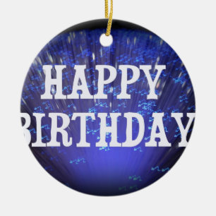 HAPPY BIRTHDAY KERAMISCH ORNAMENT