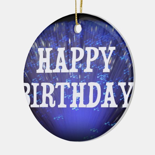 HAPPY BIRTHDAY KERAMISCH ORNAMENT (Links)