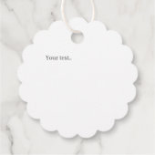 Happy Birthday  Kersen blauw strepen pastel Bedankjes Labels (Achterkant)