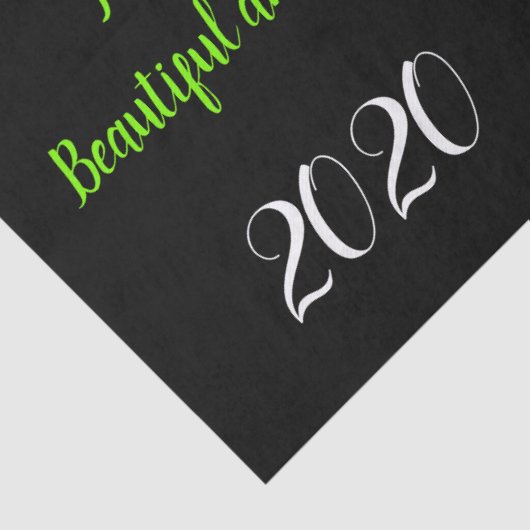 Happy Birthday-kerstcadeaupapier Tissuepapier (Detail)