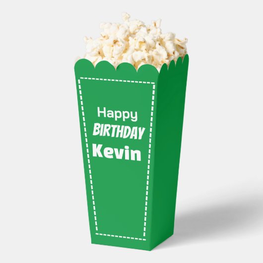 Happy Birthday Kevin bewerkbaar Bedankdoosjes (Popped)