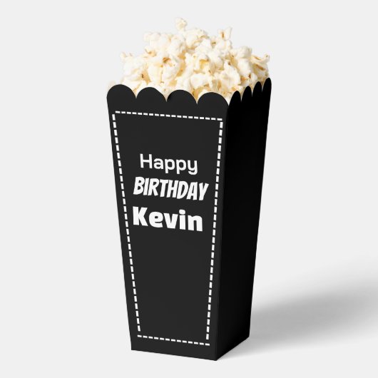 Happy Birthday Kevin bewerkbaar Bedankdoosjes (Popped)