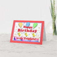 Happy Birthday Kickens for Triplets