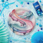 Happy Birthday Kids’ Birthday Waterslide Party Papieren Bordje (Feest)