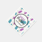 Happy Birthday Kind Summer Ice Pop Party Cake Servet (Hoek)