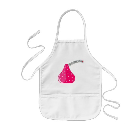 Happy Birthday Kinder Apron Schort (Voorkant)