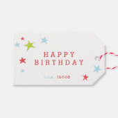 Happy Birthday Kinder | Cadeaulabel (Voorkant (Horizontaal))