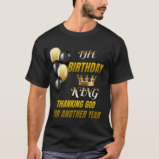 Happy Birthday King T-shirt (Voorkant)