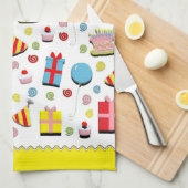 Happy Birthday Kitchen Towel Theedoek (Quarter Fold)
